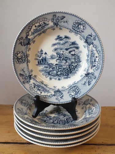 Grandes assiettes creuses - 6,