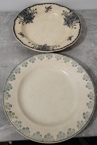 Grandes assiettes plates - 2,